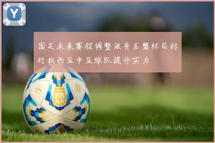 国足未来赛程调整放弃东盟杯目标对抗西亚中亚球队提升实力